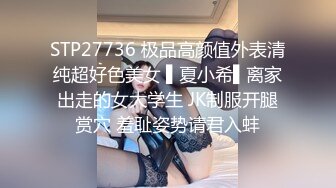 STP27736 极品高颜值外表清纯超好色美女 ▌夏小希▌离家出走的女大学生 JK制服开腿赏穴 羞耻姿势请君入蚌