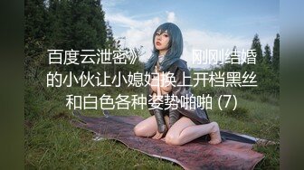 百度云泄密》☀️☀️刚刚结婚的小伙让小媳妇换上开档黑丝和白色各种姿势啪啪 (7)