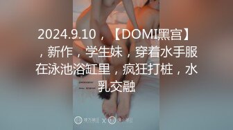 2024.9.10，【DOMI黑宫】，新作，学生妹，穿着水手服在泳池浴缸里，疯狂打桩，水乳交融