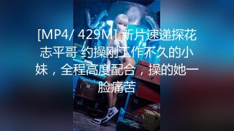 [MP4/ 1.23G] 新来的小骚逼跟两大哥玩3P，还鸡巴害羞呢带着眼罩，被大哥逼在墙角爆草抽插，揉奶抠逼淫声荡语不断精彩刺激