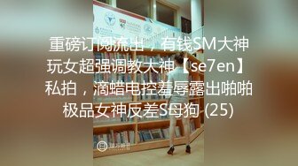 重磅订阅流出，有钱SM大神玩女超强调教大神【se7en】私拍，滴蜡电控羞辱露出啪啪极品女神反差S母狗 (25)