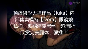 顶级摄影大神作品【luka】内部售卖模特【Dora】眼镜娘私拍，狐媚淫荡黑丝，超清晰欣赏完美胴体，强推！