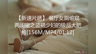 【新速片遞】 餐厅女厕偷窥两闺蜜之蓝裙少妇的极品大肥鲍[156M/MP4/01:12]